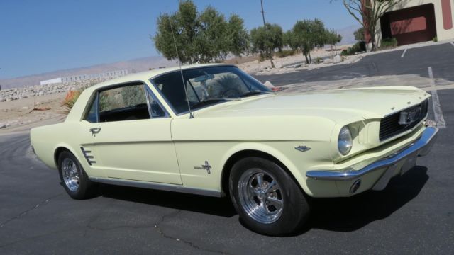 1966 FORD MUSTANG 289 C CODE! P/S! SPRINGTIME YELLOW! CLEAN CAR! 1966 Ford Mustang 289 C CODE! P/S! SPRINGTIME YELLOW! CLEAN CAR!