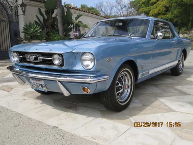 1966 Ford Mustang 289 CID GT Tribute Look Alike Automatic Blue Metallic Must See 1966 Ford Mustang 2 Door