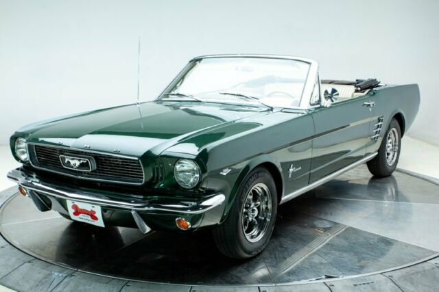 1966 Ford Mustang 289 V8 4 Speed Manual Convertible Dark Green Metallic 1966 Ford Mustang --