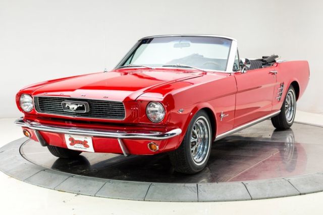 1966 Ford Mustang 289 V8 4 Speed Manual Convertible Signet Red 1966 Ford Mustang --