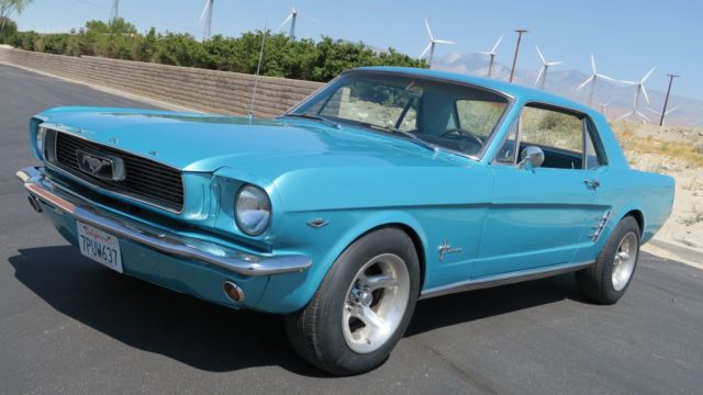 1966 Ford Mustang 289 V8 C CODE! TURQUOISE METALLIC, CLEAN CAR! - photo 2