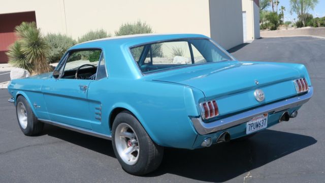 1966 Ford Mustang 289 V8 C CODE! TURQUOISE METALLIC, CLEAN CAR! - photo 7