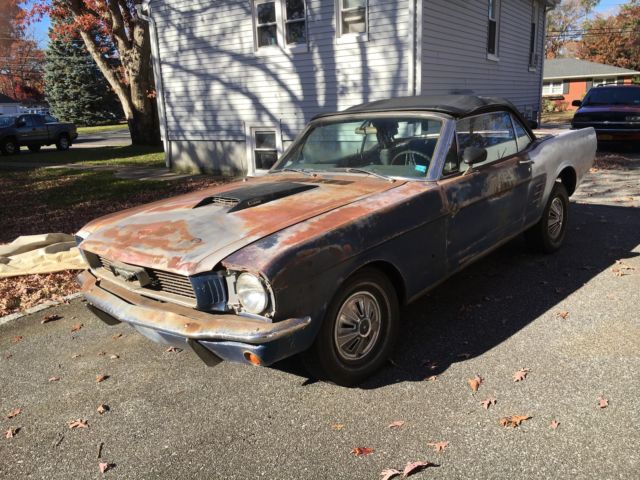 1966 Ford Mustang Convertible 289 4-Speed A-Code Project 1966 Ford Mustang Convertible