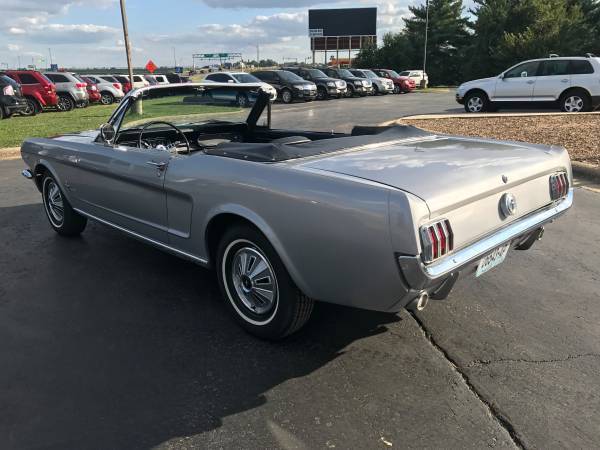 1966 Ford Mustang Convertible - C-code 289, C4, P/Top, Silver on Black unique!! 1966 Ford Mustang Convertible