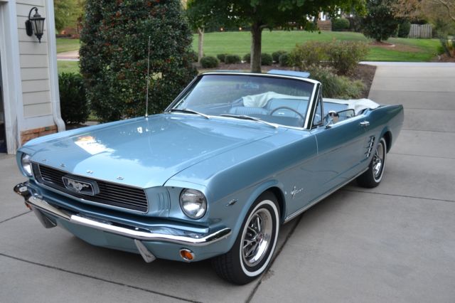 1966 FORD MUSTANG CONVERTIBLE FULL GROUND UP RESTORATION MATCHING NUMBERS NICE 1966 Ford Mustang