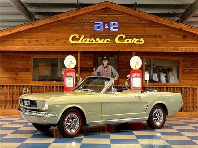 1966 Ford Mustang Convertible – Sauterne Gold / Ivory 1966 Ford Mustang 289 Cui Convertible