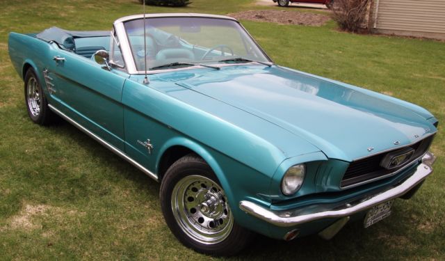 1966 Ford Mustang Convertible - Tahoe Turquoise - Low Miles! 1966 Ford Mustang 43900