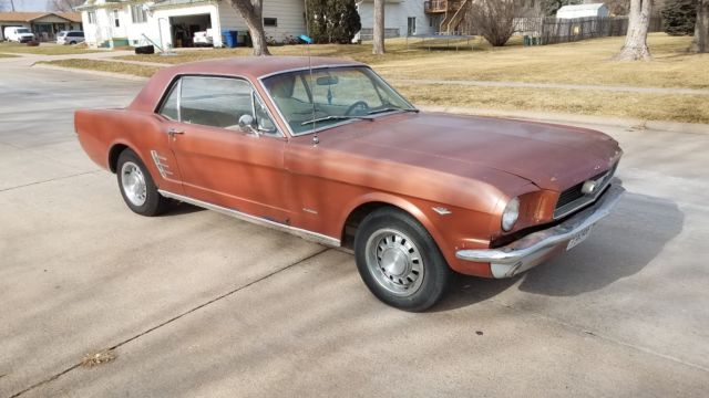 1966 Ford Mustang Coupe 289 V8 C-4 Auto Emberglo w/Parchment 1966 Ford Mustang Coupe