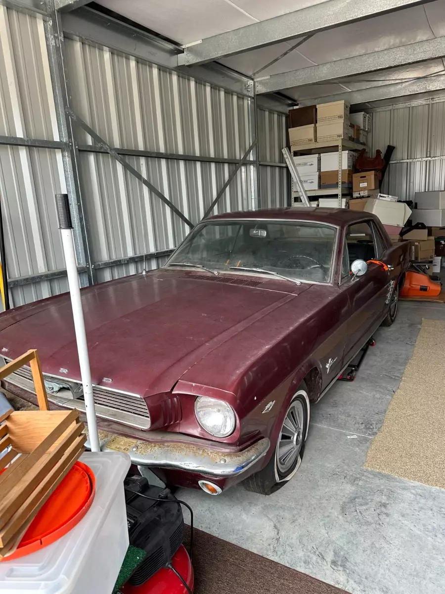1966 Ford Mustang Coupe, Classic C-Code 289 V8, 3 Speed Manual, Vintage Burgundy 1966 Ford Mustang