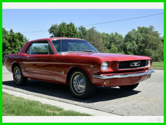 1966 Ford Mustang Coupe Mostly Original Rebuilt 283ci 3-Spd Automatic Mi Exempt 1966 Ford Mustang