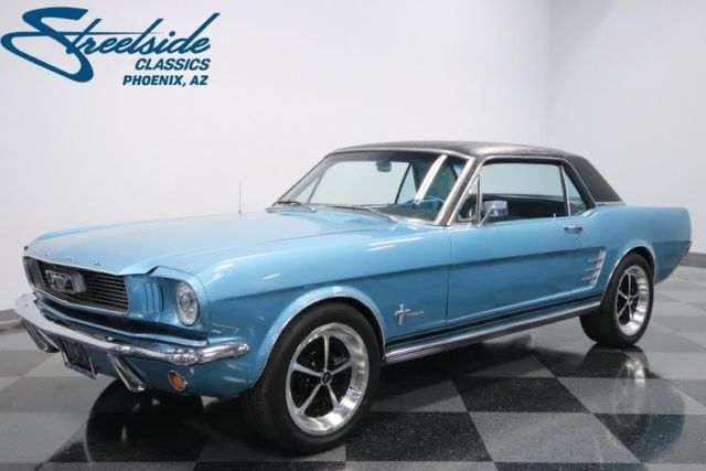 1966 Ford Mustang Coyote Restomod 264 Miles Tahoe Turquoise Coupe 5.0L Coyote V8 1966 Ford Mustang Coyote Restomod