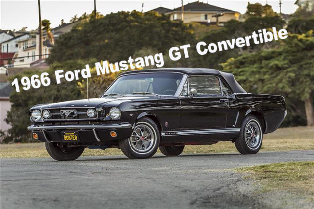 1966 Ford Mustang Factory GT Convertible 289 A-Code V8 Rally Pac California Car! 1966 Ford Mustang GT