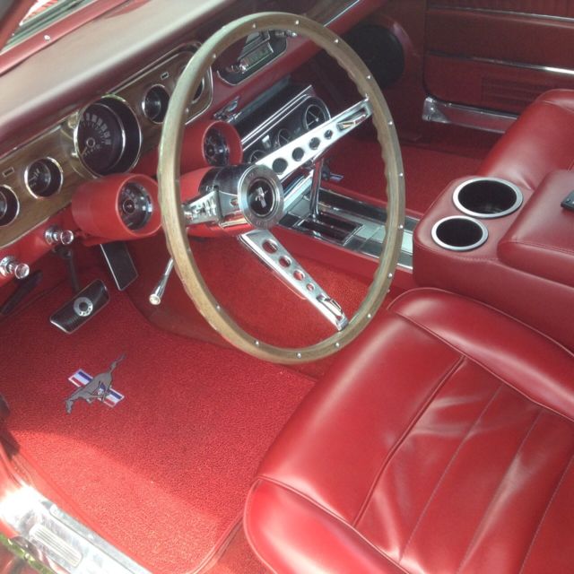1966 Ford Mustang Red Factory Pony Interior - photo 10