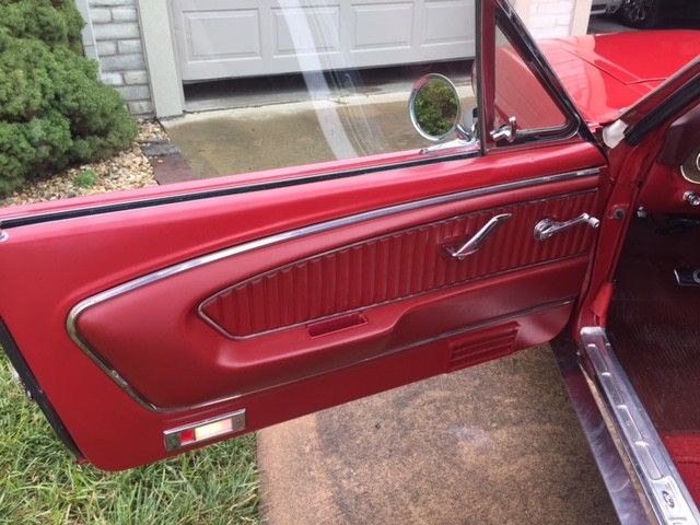 1966 Ford Mustang Red Factory Pony Interior - photo 6