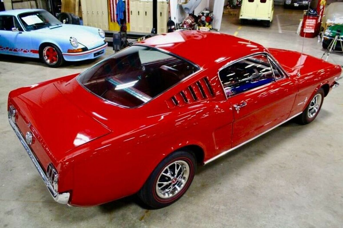 1966 FORD MUSTANG FASTBACK ROTISSERIE RESTORATION BEST OF THE BEST 66 RED 1966 Ford Mustang