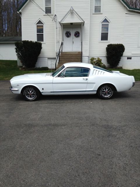 1966 FORD MUSTANG FASTBACK WHITE PONY INTERIOR AC PS SHOW QUALITY AUTO L@@K 1966 Ford Mustang