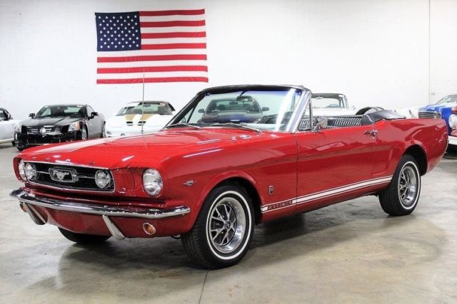 1966 Ford Mustang GT 71349 Miles Red Convertible 289ci V8 C4 Automatic 1966 Ford Mustang GT