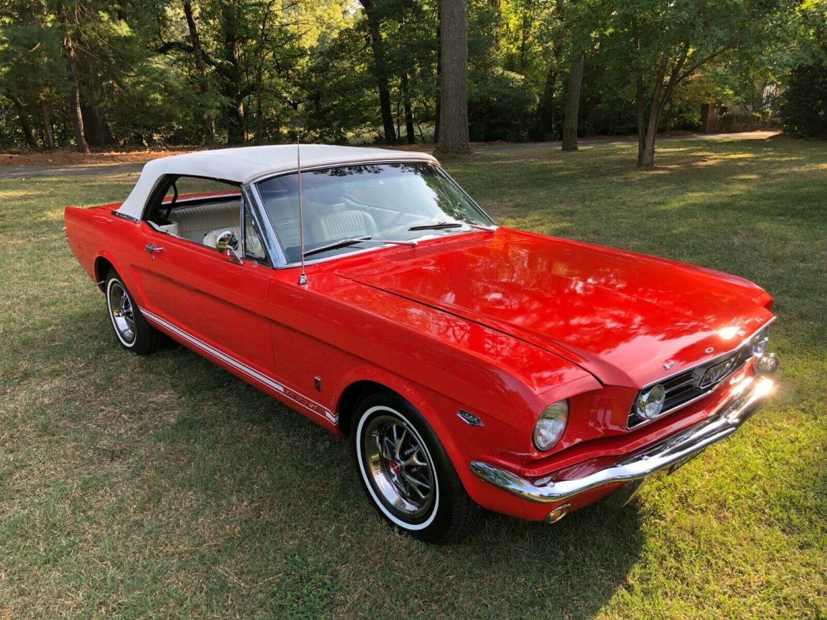 1966 FORD MUSTANG GT CONVERTIBLE, 289 cu in, AUTOMATIC, A CODE 1966 Ford Mustang GT