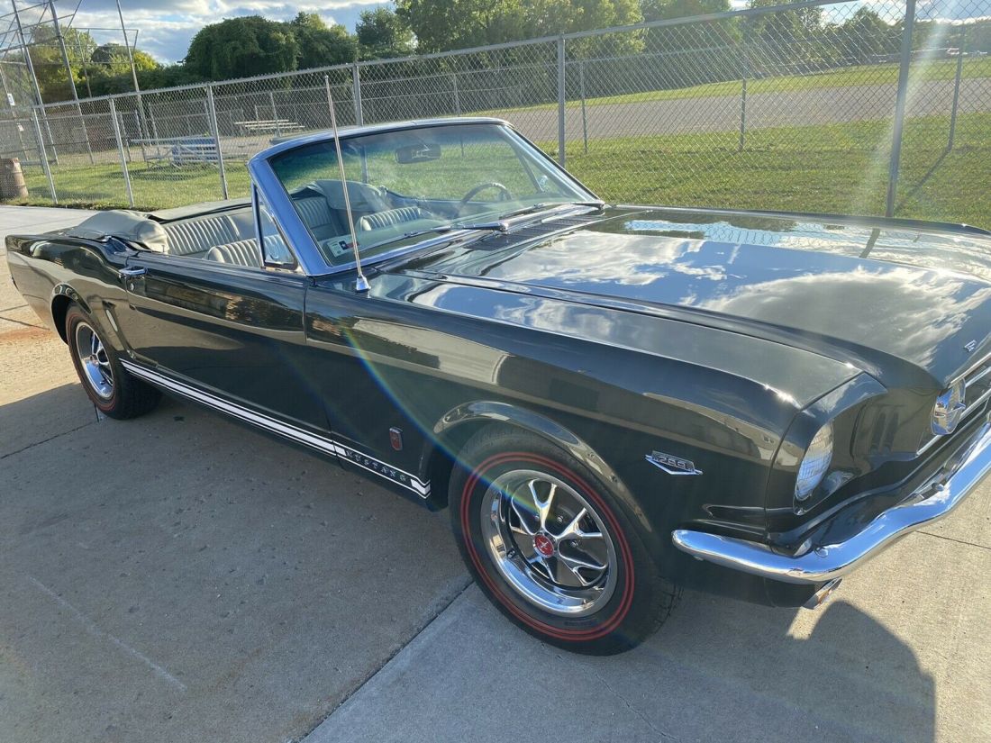 1966 Ford Mustang GT Convertible Green RWD Manual Pony Interior 1966 Ford Mustang GT Pony Interior
