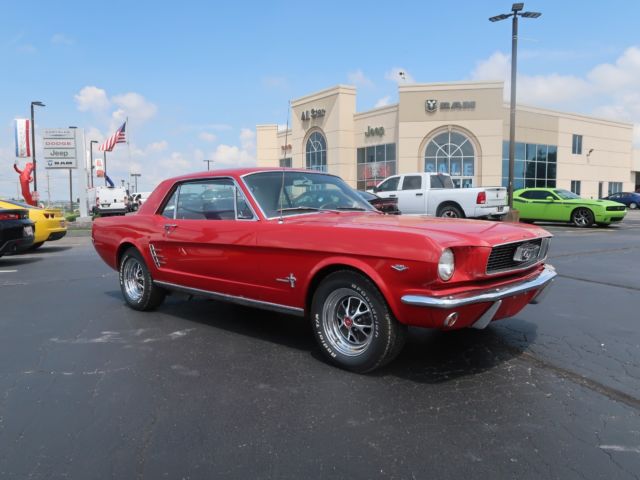 1966 FORD MUSTANG GT COUPE AUTO RED LEATHER 289 CI 225 HP V8 EXTRA INTERIOR KIT 1966 Ford Mustang GT