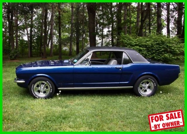 1966 Ford Mustang Rebuilt 302 Gasoline 4-Speed Krager SS Wheels Black Vinyl Top 1966 Ford Mustang