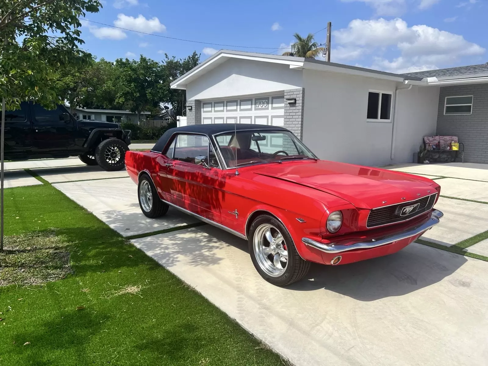 1966 Ford Mustang Sedan Red 1966 Ford Mustang