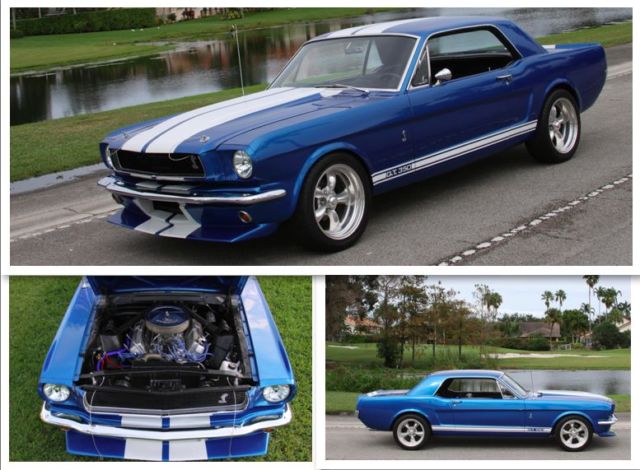 1966 Ford Mustang Shelby GT 350 Tribute with 351 Windsor 4 speed transmission 1966 Ford Mustang