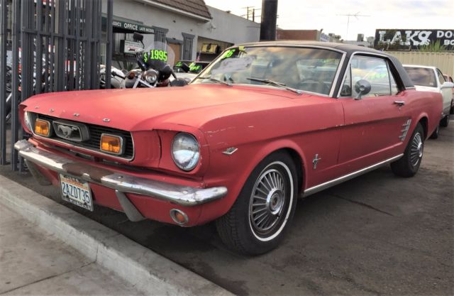 1966 Ford Mustang V8 289 C Code Deluxe "Pony" Interior CA Car 1966 Ford Mustang Deluxe