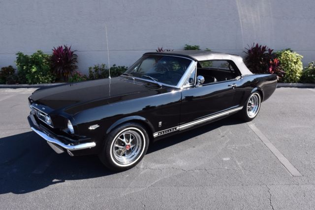 1966 Ford Mustang with GT Package 0 Black Convertible 289C.I. Automatic 1966 Ford Mustang with GT Package