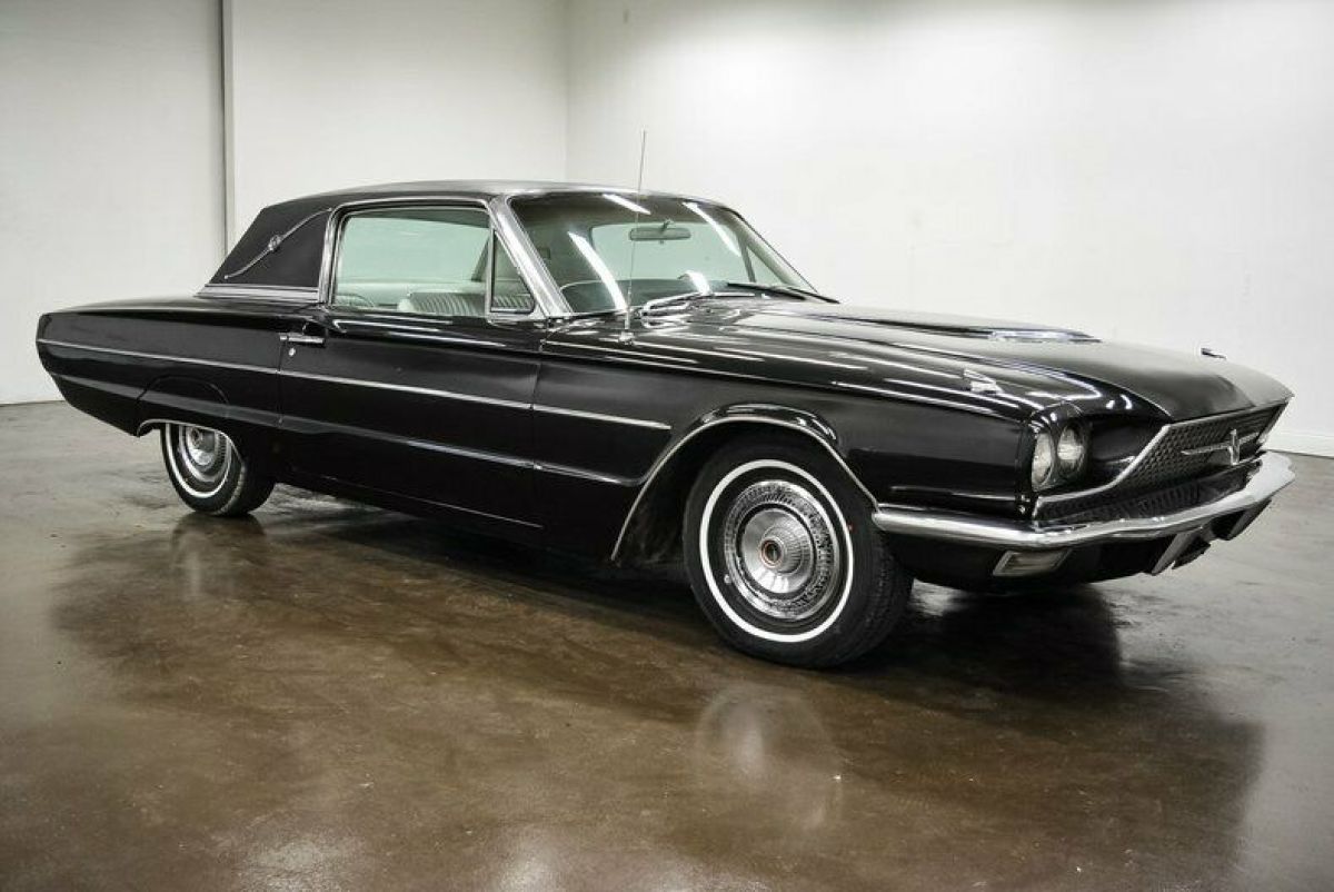 1966 Ford Thunderbird 86795 Miles Black Hardtop 428 Ford V8 Automatic 1966 Ford Thunderbird