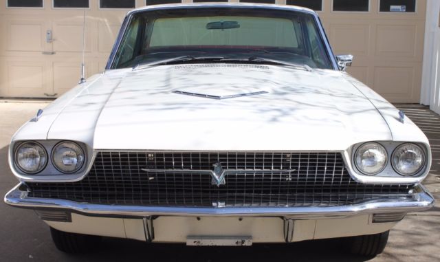 1966 Ford Thunderbird - Restored Original - White with Red Interior - 390 CID V8 1966 Ford Thunderbird 2 Door Hardtop