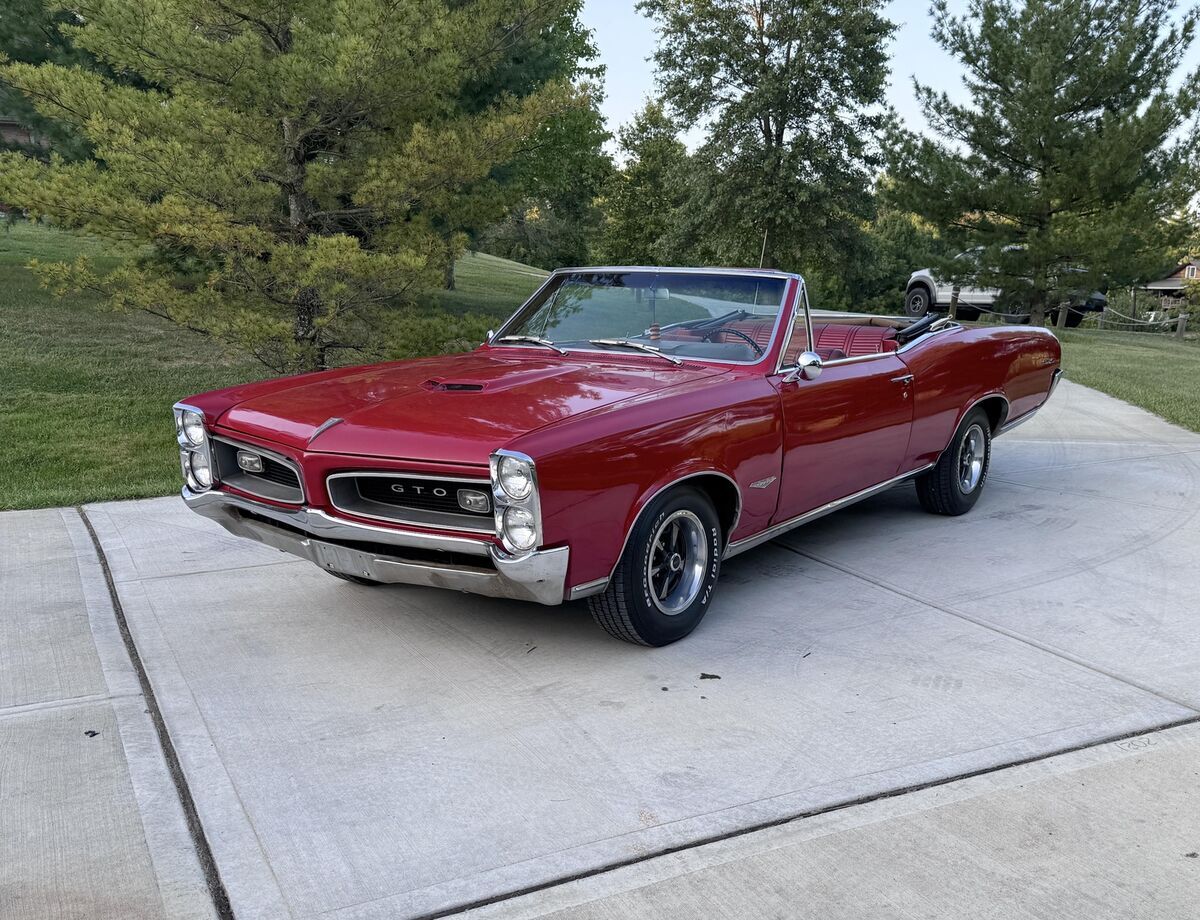 1966 PONTIAC GTO TRI POWER CONVERTIBLE 389 TRI-POWER 4SPD PS PB TACH - photo 13