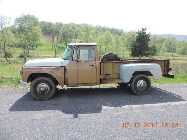 1966 International 1200A 4x4 custom long bed step side 6cyl 4 speed no reserve 1966 International Harvester 1200A