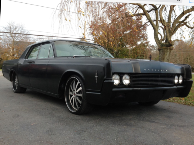 1966 Lincoln Continental 66 matte black suicide doors older project barn find 1966 Lincoln Continental