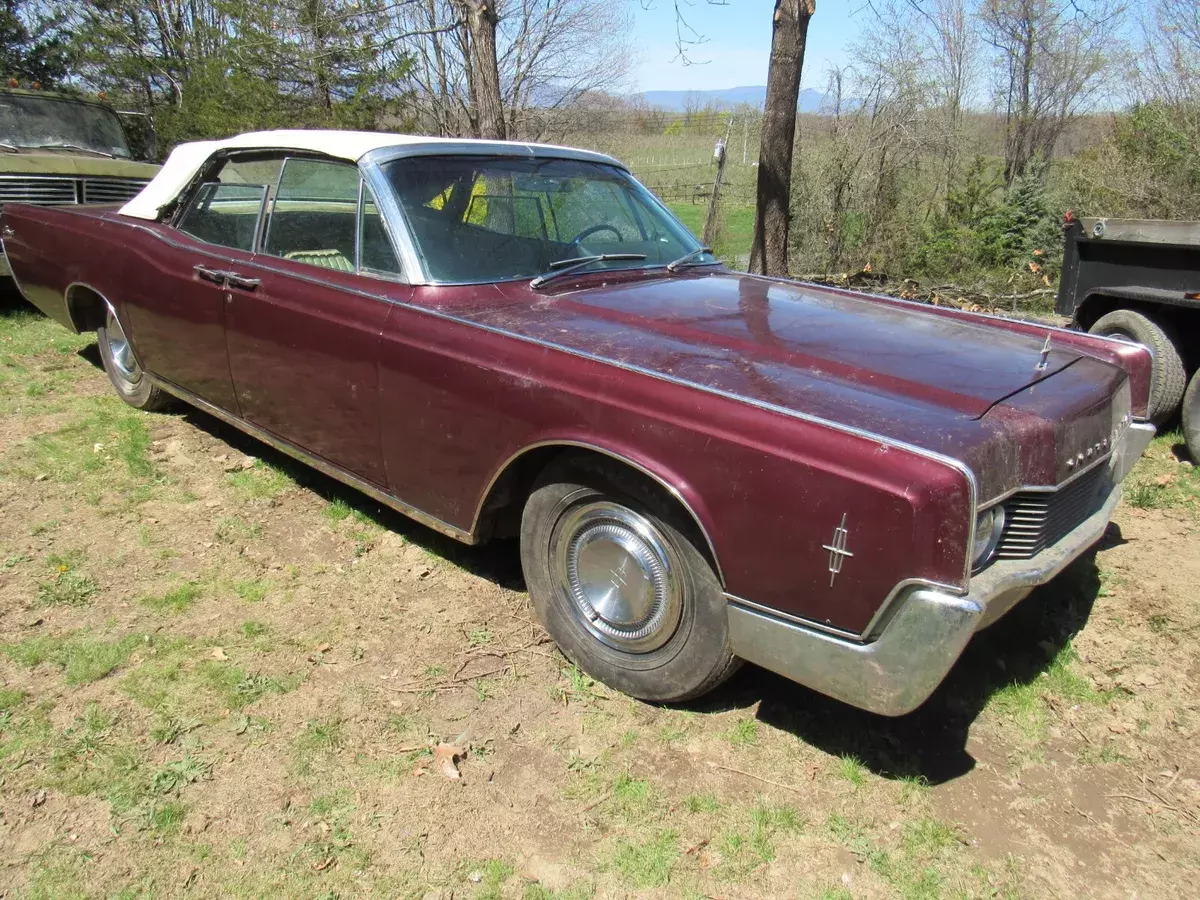 1966 LINCOLN CONTINENTAL CONVERTIBLE Barn Find GARAGE STORED SINCE 1988 1966 Lincoln Continental