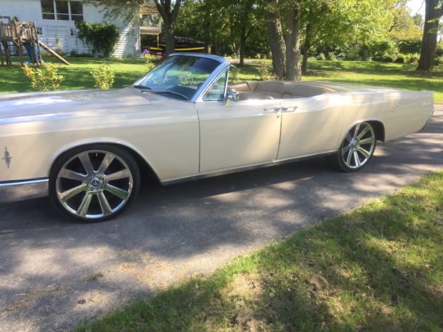 1966 Lincoln Continental Convertible Good Condition Beige Tan 77,300 Org Miles 1966 Lincoln Continental Convertible