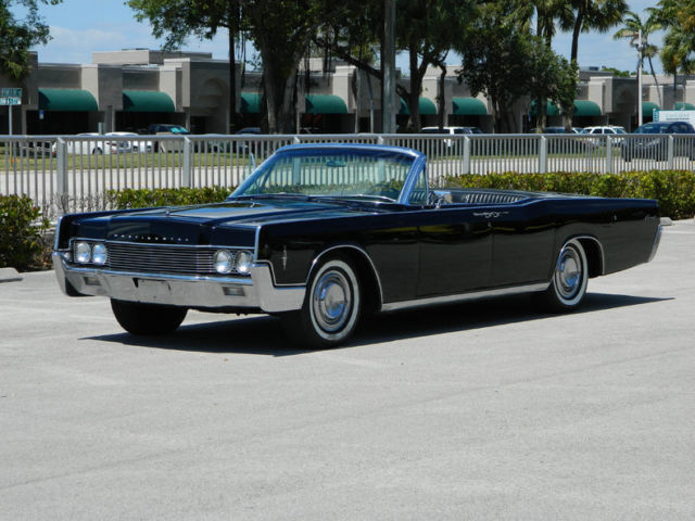 1966 Lincoln Continental Convertible Suicide Door A/C PW PB PS Factory Black 1966 Lincoln Continental