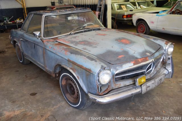 1966 Mercedes-Benz SL-Class Rare Sunroof Hardtop 4 Speed 304G Horizon Blue - photo 2