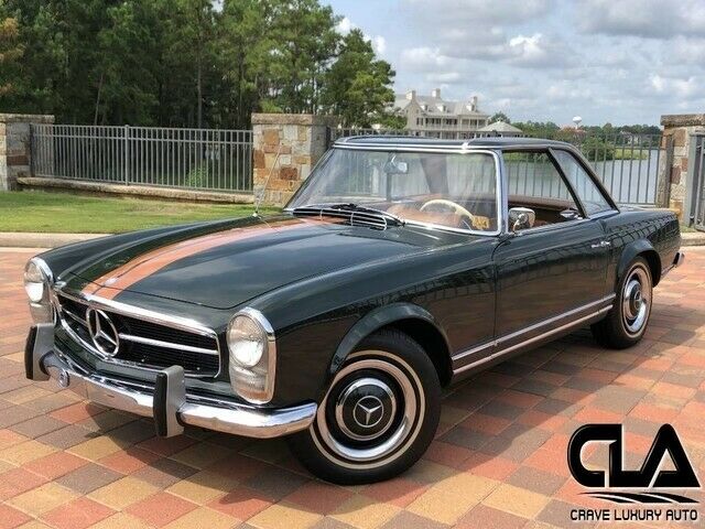 1966 Mercedes Benz 230SL Roadster Coupe Automatic Green 1966 Mercedes-Benz 230SL Roadster --
