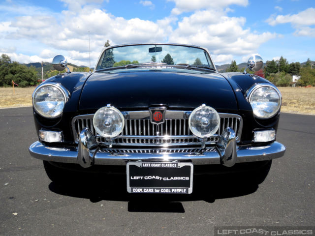 1966 MGB MkI Roadster Restored, California Car - Black & Red 1966 MG MGB Mk1