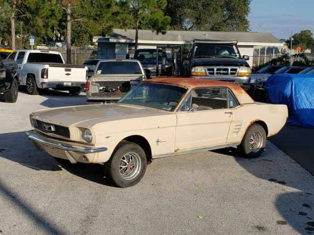 1966 Mustang 289 3sp coupe rolling chassis project barn find 1966 Ford Mustang