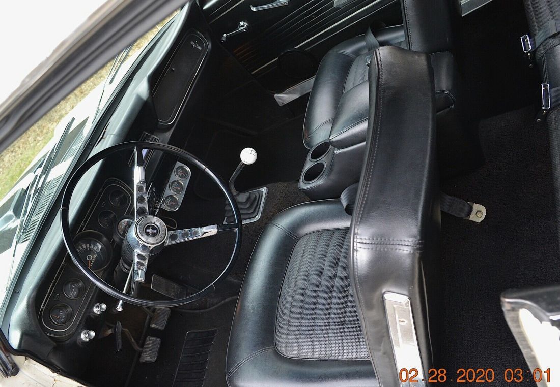1966 Ford Mustang 289 MANUAL SHIFT EXAHUST TRUMPETS SHELBY STRIPES - photo 3