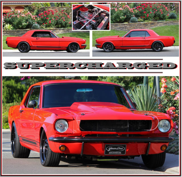 1966 MUSTANG 347 STROKER SUPERCHARGED, 5 SPEED, POSI, TOTAL CONTROL SUSPENSION 1966 Ford Mustang PRO TOURING 347 SUPERCHARGED