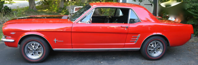1966 Mustang Coupe Rotisserie Restored Viper Red 650 Holly 4 Spd Built 289 1966 Ford Mustang Coupe
