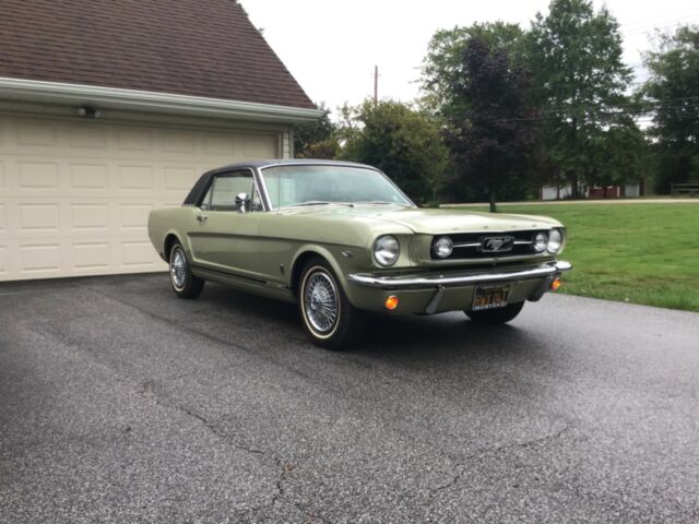 1966 Mustang GT California black plate 19,312 Original Miles Unbelievable! 1966 Ford Mustang Sauterne Gold Black Vinyl Top, Pony Interior