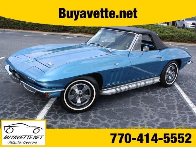 1966 Nassau Blue Corvette Buyavette inc Atlanta 1966 Chevrolet Corvette Convertible