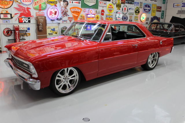 1966 NOVA PRO TOURING LS 6.0 AIR COND 18'' WHEELS 4 WHEEL DISC BRAKES POWER RAC 1966 Chevrolet Nova HARDTOP