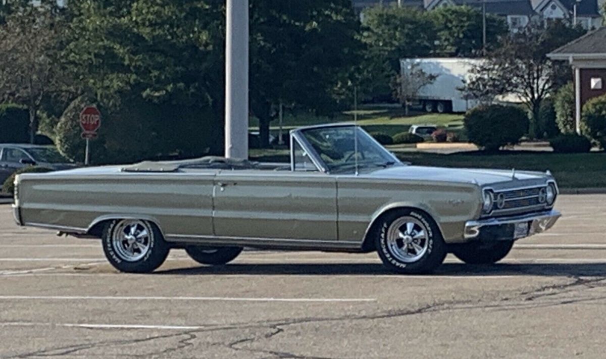 1966 Plymouth Satellite Convertible Green RWD Automatic 1966 Plymouth Satellite