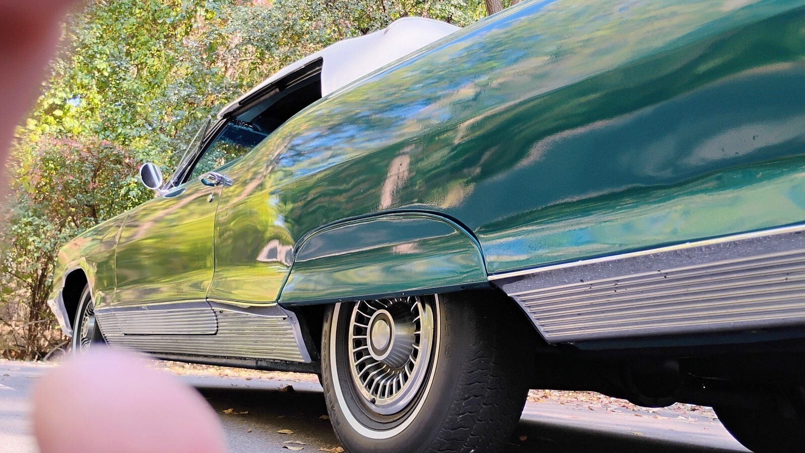 1966 Pontiac Bonneville original Marina turquoise leather / vinyl interior - photo 12