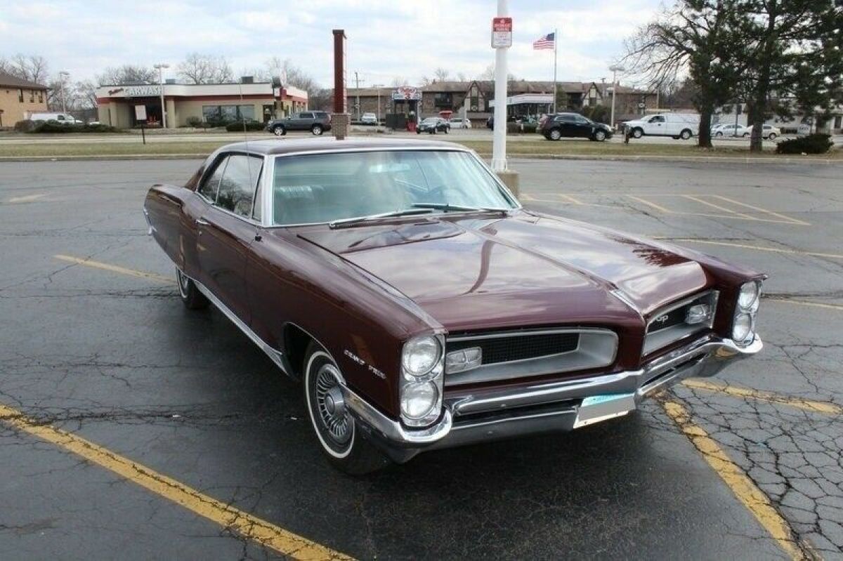 1966 Pontiac Grand Prix, Burgundy/Maroon with 45,000 Miles available now! 1966 Pontiac Grand Prix -389 CUBIC INCH-AUTOMATIC-WELL KEPT-ANTIQUE RARE V